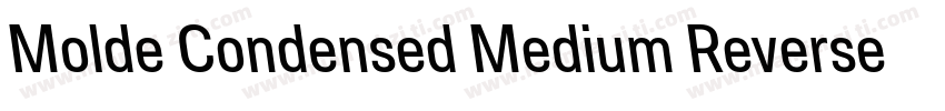 Molde Condensed Medium Reverse字体转换